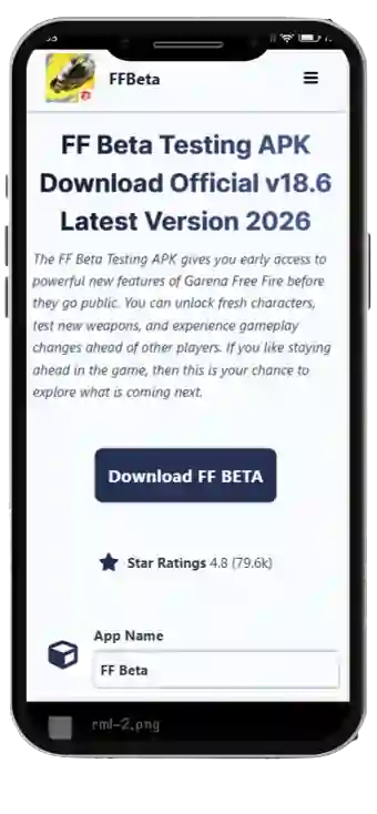 FF Beta Testing APK Download Page — Official v18.6